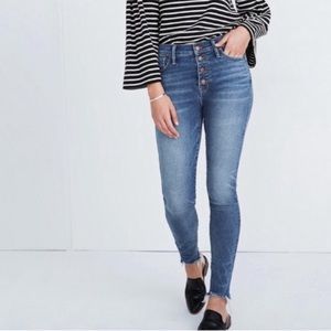 Madewell 10” high-rise skinny jeans Cordova wash